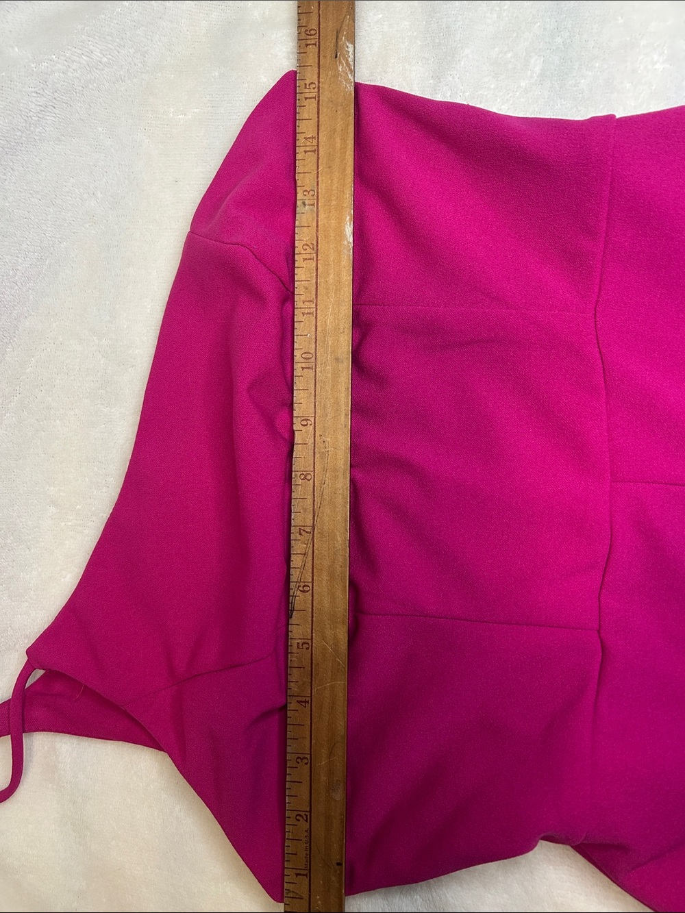 Crystal Sky Fuchsia Pink One Shoulder Romper Sleeveless Women Small S - Picture 5 of 11